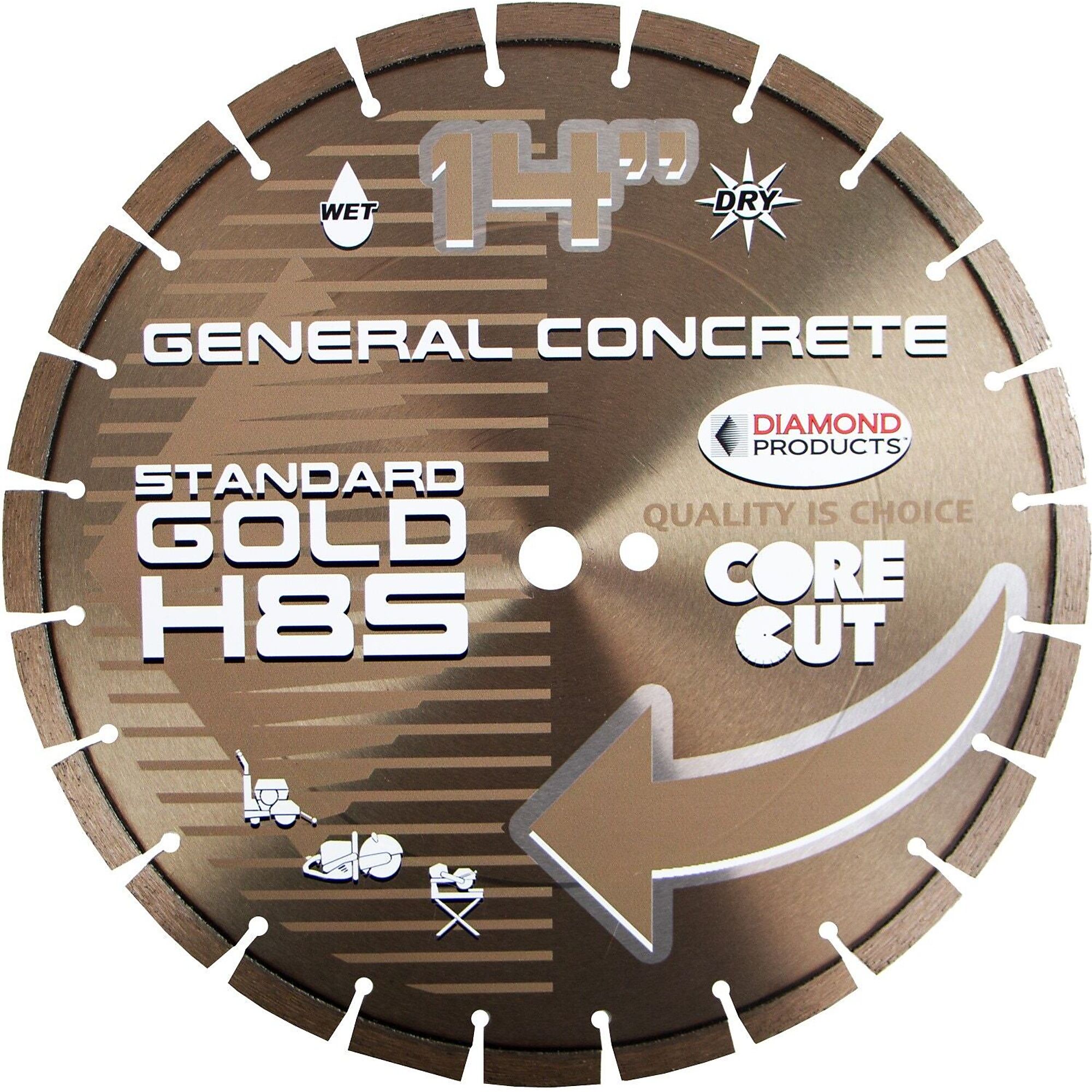 Diamond Standard Gold High Speed Blade — 14in. x 0.125in., Universal, Model# 57720